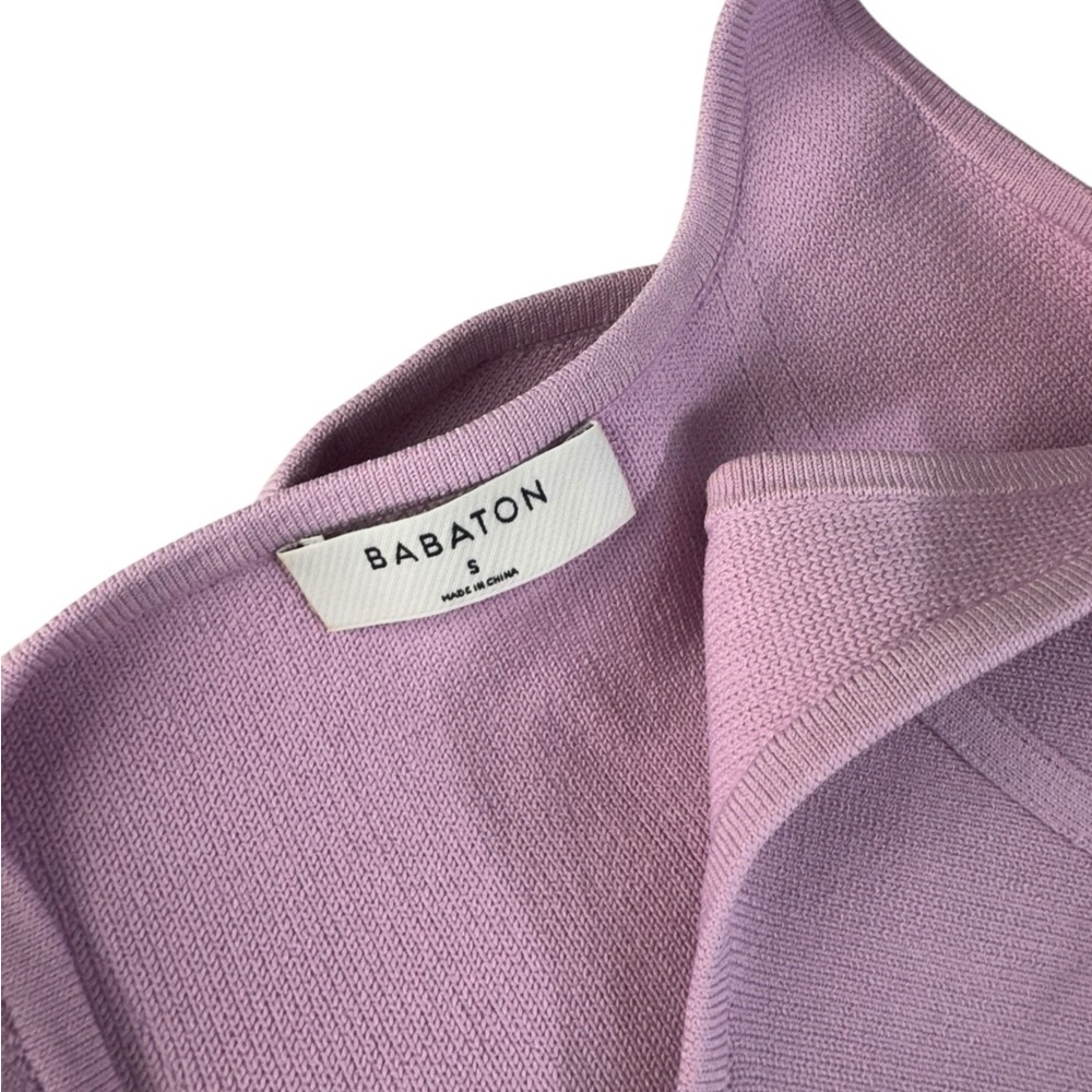 Aritzia Babaton Sculpt Knit Crop Top Bustier - small lilac - Picture 4 of 5